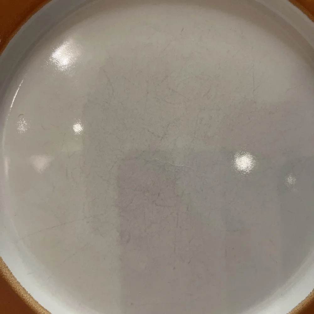Vtg Pottery Barn Dune Persimmon Dinner Plates 2 MCM Boho Replacement